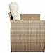 Divano Da Giardino Con Cuscini A 2 Posti Beige In Polyrattan - Foto miniatura 3