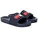 Dark Night Navy Casual Open Pool Slide Infradito Sintetico Scarpe Uomo Blu Eu 44, Em0em01191 C1g - Foto miniatura 1
