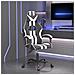 Sedia da Gaming Nero e Bianco in Similpelle - Foto miniatura 8