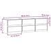 Mobile Porta TV con LED Rovere Fumo 180x34x50cm in Truciolato - Foto miniatura 5