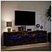 Mobile Porta TV con LED Rovere Fumo 180x34x50cm in Truciolato - Foto miniatura 6