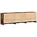 Mobile Porta TV con LED Rovere Fumo 180x34x50cm in Truciolato - Foto miniatura 8
