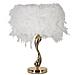 Lampada Da Tavolo Piume 3 - Bianco - Metallo - 25x25x47 Cm - Foto miniatura 1