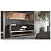 Armadio RTV PORTO 2D 150x38x50 rovere /nero - Foto miniatura 4