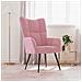 Lusso Casadino -  Sedia Relax Rosa In Velluto - Foto miniatura 8