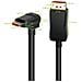 Cavo Audio /Video DisplayPort 1.4 8K M /M Angolato 90° 3 metri Nero - Foto miniatura 2