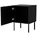 Comodino 2 pezzi PALAZZO BIS 45x39xH59 nero opaco - Foto miniatura 2