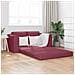 Divano Letto 2-in-1 Rosso Borgogna 148x71x83 cm Tessuto - Foto miniatura 2