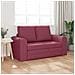 Divano Letto 2-in-1 Rosso Borgogna 148x71x83 cm Tessuto - Foto miniatura 3