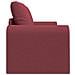 Divano Letto 2-in-1 Rosso Borgogna 148x71x83 cm Tessuto - Foto miniatura 7