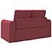 Divano Letto 2-in-1 Rosso Borgogna 148x71x83 cm Tessuto - Foto miniatura 8