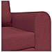 Divano Letto 2-in-1 Rosso Borgogna 148x71x83 cm Tessuto - Foto miniatura 9