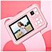 Simpatica Macchina Fotografica Per Bambini Con Doppio Obiettivo E Supporto Pink - Foto miniatura 5