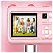Simpatica Macchina Fotografica Per Bambini Con Doppio Obiettivo E Supporto Pink - Foto miniatura 6
