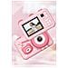 Simpatica Macchina Fotografica Per Bambini Con Doppio Obiettivo E Supporto Pink - Foto miniatura 4