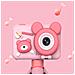 Simpatica Macchina Fotografica Per Bambini Con Doppio Obiettivo E Supporto Pink - Foto miniatura 8