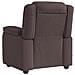 Poltrona Massaggiante Reclinabile Marrone Scuro in Tessuto - Foto miniatura 5