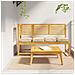 Cuscino per seduta pallet 4 pcs Beige 40 x 40 x 8 cm - Foto miniatura 2