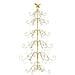 Albero di Natale in metallo con supporto Oro 150 cm - Foto miniatura 1