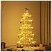 Albero di Natale in metallo con supporto Oro 150 cm - Foto miniatura 4