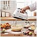 Sbattitore Elettrico 180 W A 7 Velocità Con Fruste In Acciaio Inossidabile, Nero / Bianco - Foto miniatura 5