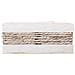Cesto In Legno E Corda Bianco 30x20x12/27h - Foto miniatura 2
