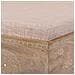 Sgabello In Legno Dipinta A Mano Con Cuscino Marrone 70x60x29h - Foto miniatura 7