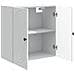 Mobiletto a muro Bianco 59 x 31 x 60 cm Legno ingegnerizzato - Foto miniatura 2