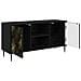 Mobile TV ELBURG 102 x 33 x 51 cm Rovere Nero - Foto miniatura 3