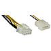 cavo adattatore alimentazione interna da alimentatore atx 5,25" a server mainboard 8pin, 28cm - Foto miniatura 1