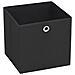 Contenitori 4 pz in Tessuto non Tessuto 32x32x32 cm Nero - Foto miniatura 3