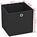 Contenitori 4 pz in Tessuto non Tessuto 32x32x32 cm Nero - Foto miniatura 4