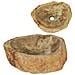 Lavandino 45x35x15 Cm In Pietra Fossile Crema - Foto miniatura 1