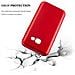 Custodia Compatibile Con Samsung Galaxy A3 2017 In Rosso Metallico - Coperchio Protettivo In Silicone Tpu Flessibile - Foto miniatura 2