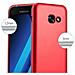 Custodia Compatibile Con Samsung Galaxy A3 2017 In Rosso Metallico - Coperchio Protettivo In Silicone Tpu Flessibile - Foto miniatura 9