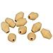 10 Perline Di Legno Piano 20 X 15 Mm - Foto miniatura 1