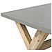 Tavolo Da Giardino Grigio In Finto Cemento 200 X 100 Cm Olbia - Foto miniatura 3