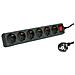 19.07.1077 Prolunghe E Multiple 10 M 6 Presa[ e] Ac Interno Nero (Power Strip 6way With Switch. Cee7/4 Outlet)  - Foto miniatura 1