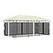 Gazebo Con Zanzariera 6x3x2,73 M Crema - Foto miniatura 1