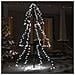 Albero di Natale a Cono 200 LED per Interni Esterni 98x150 cm - Foto miniatura 3