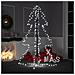 Albero di Natale a Cono 200 LED per Interni Esterni 98x150 cm - Foto miniatura 1