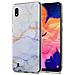 Custodia Compatibile Con Samsung Galaxy A10 / M10 In Marmo Bianco Viola Oro Gm 09 - Coperchio Protettivo In Silicone Tpu Con Motivo A Mosaico - Foto miniatura 1