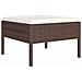 Set Divani Da Giardino 12 Pz Con Cuscini In Polyrattan Marrone - Foto miniatura 3