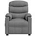 Poltrona Reclinabile In Tessuto Grigio Chiaro - Foto miniatura 3