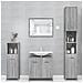 Armadietto Bagno Grigio Sonoma 30x30x183,5 cm Legno tecnico - Foto miniatura 1