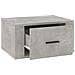 Comodini A Muro 2 Pz Grigio Cemento 50x36x25 Cm - Foto miniatura 8