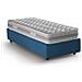 Letto Singolo Ilaria, Letto Contenitore Con Rivestimento In Tessuto, 100% Made In Italy, Apertura Frontale, Adatto Per Materasso Cm 90x190, Blu - Foto miniatura 2