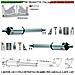 Pistoni Elettromeccanici Stelo Retrattile Corsa 300 Mm 220 V Ricambio Universale Automazione Per Cancello Battente 4 M - Foto miniatura 1