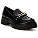 Fltalmele14 Almosty Mocassino College Scarpe Fashion Pelle Nero Nero 39 - Foto miniatura 3