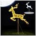 Renna Luminosa Natalizia Addobbo Per Esterno Cervo Led Luce Calda 94 X 150 Cm - Foto miniatura 4